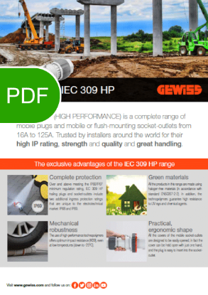 Poza cu Catalog Gewiss IEC 309 HP