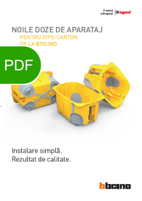 Poza cu Catalog Legrand Doze pentru Gips Carton 