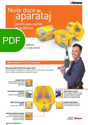 Poza cu Catalog Legrand Doze Aparataj Gips Carton