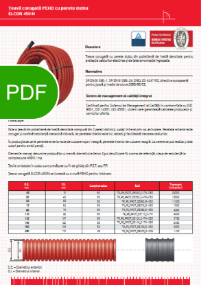 Poza cu Catalog Teava corugata PEHD cu perete dublu