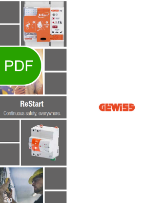 Poza cu Catalog Gewiss ReStart